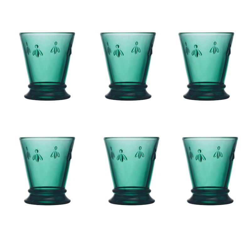 Abeille Drikkeglass 6-pk, Emerald