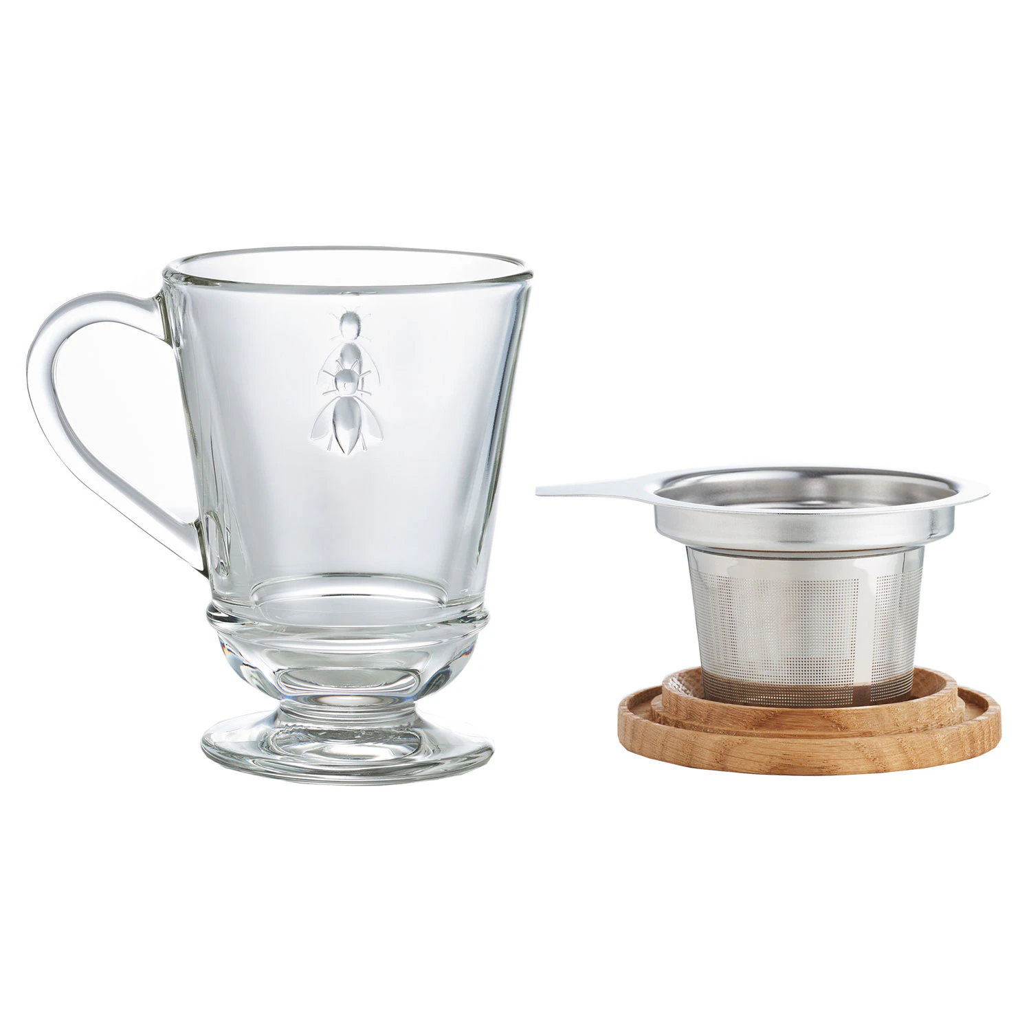 La Rochere Abeille Krus Med Teinnsats -  Tekopper Glass Klar - 642201