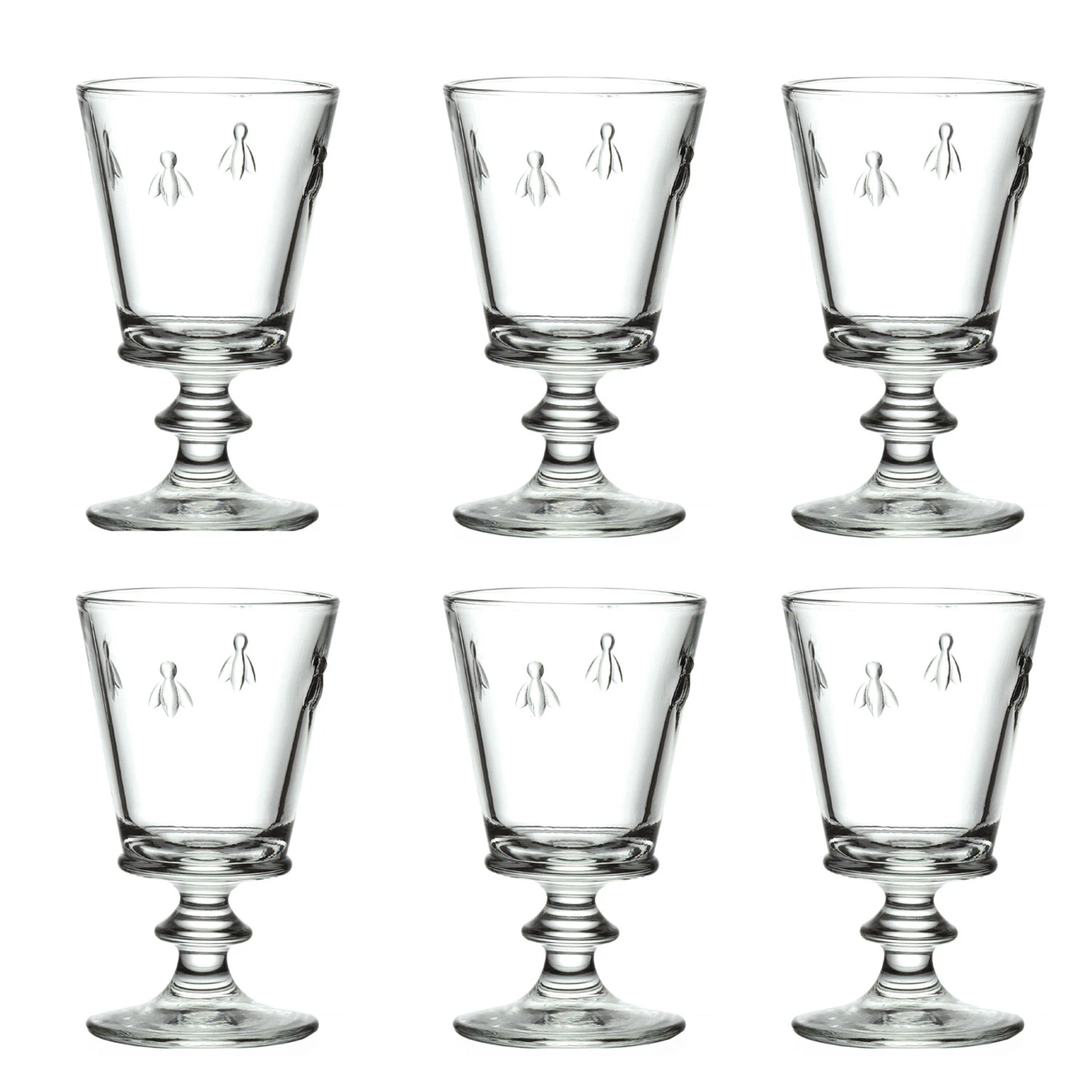 La Rochere Abeille Vin 6-pk  -  Vinglass Glass Klar - 611001