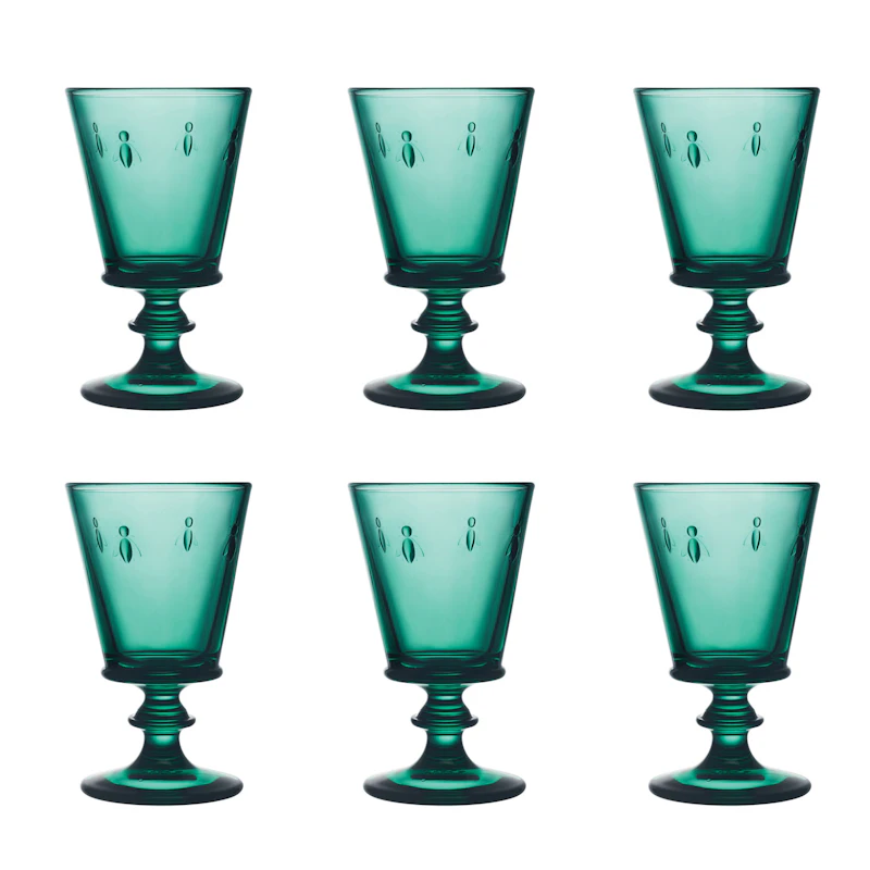 Abeille Vinglass 6-pk, Emerald