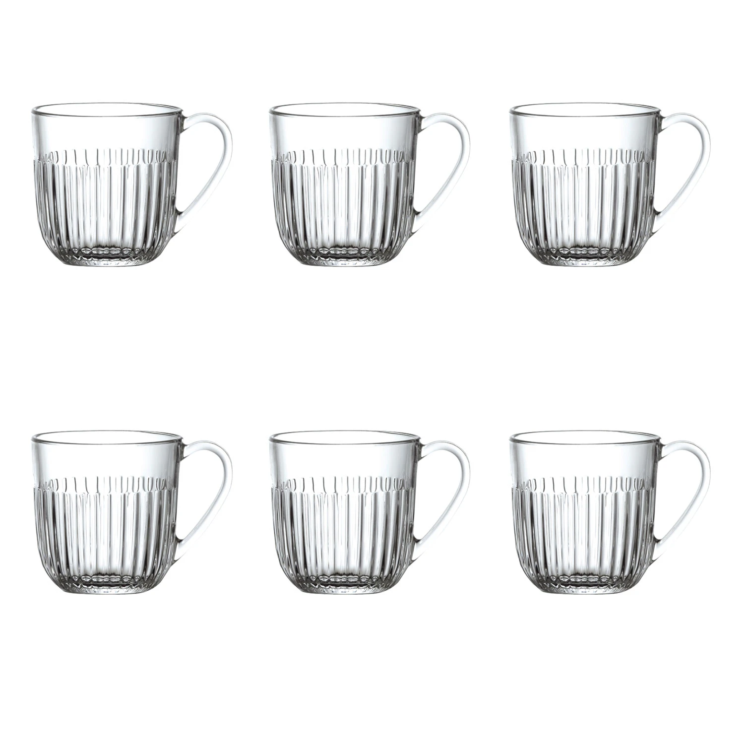 La Rochere Ouessant Kaffekrus 27 Cl 6-pk -  Kaffekopper Glass Klar - 629701