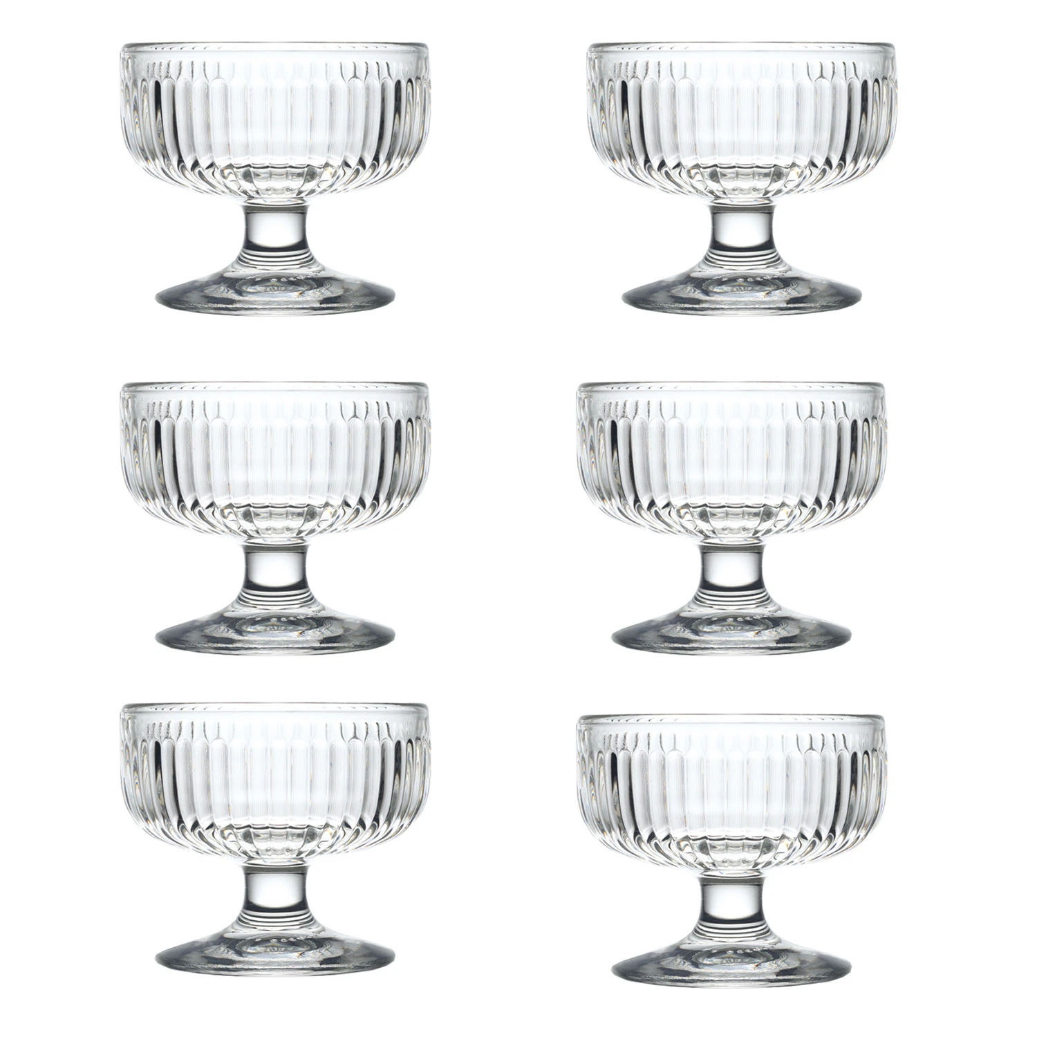 La Rochere Tahiti Dessertsk&aring;l 6-pk -  Dessertsk&aring;ler Glass Klar - 602101