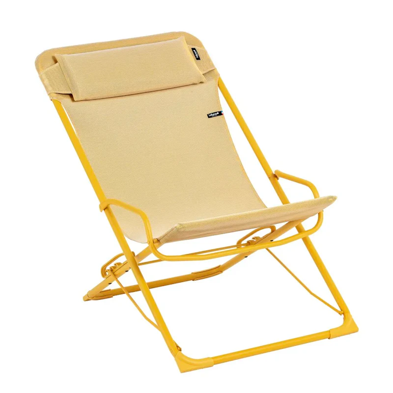 Transaswing Folding Rocking Deckchair, Yellow