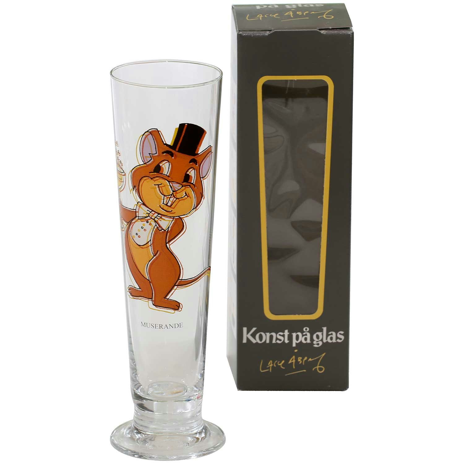Lasse &Aring;berg &Oslash;l Jubileum 40 Cl Muserande -  &Oslash;lglass Glass Klar - 9128