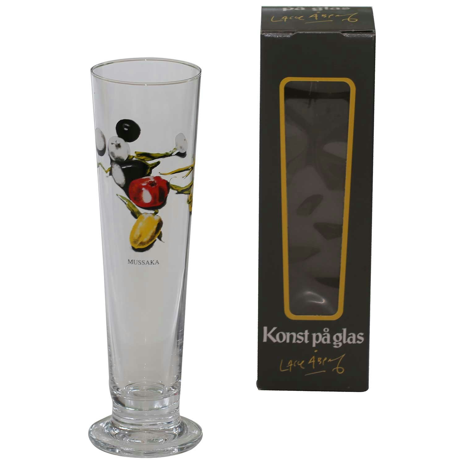 Lasse &Aring;berg &Oslash;l Jubileum 40 Cl Mussaka -  &Oslash;lglass Glass Klar - 9009