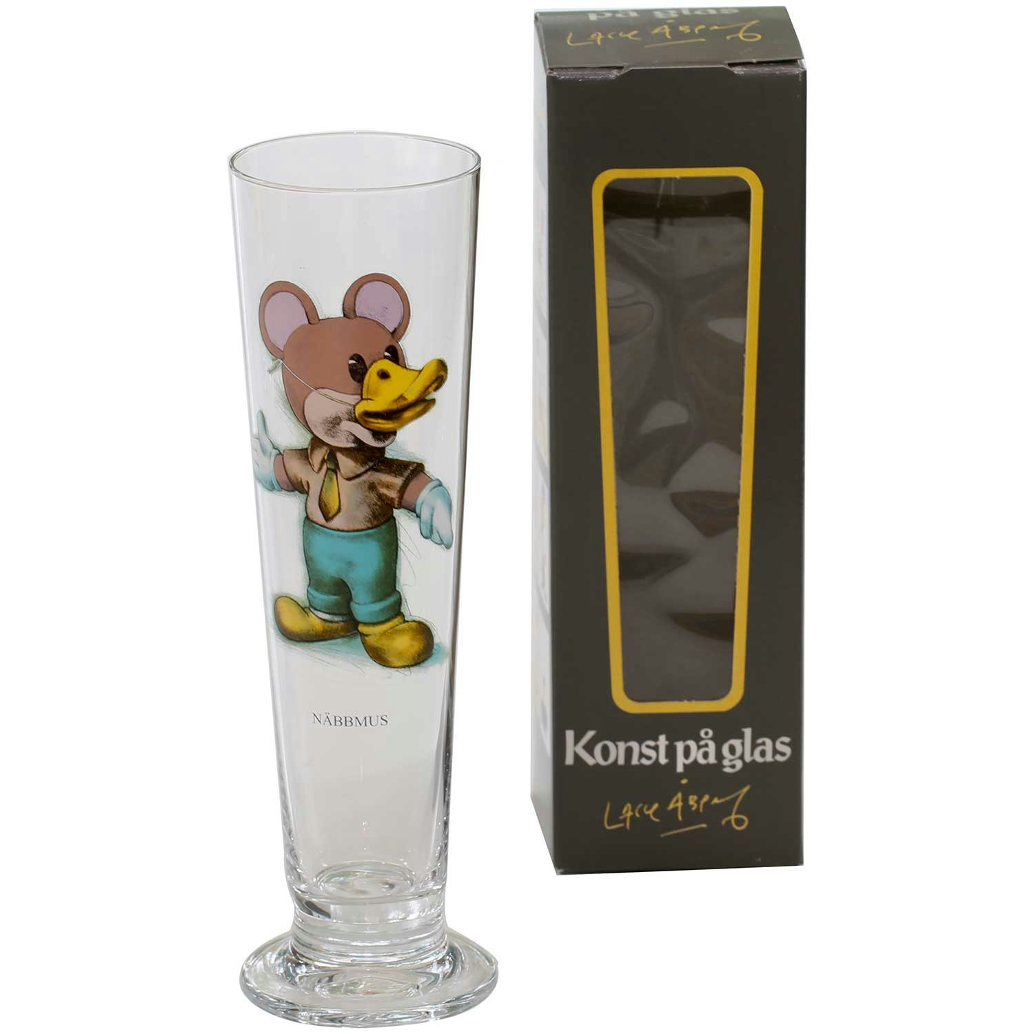 Lasse &Aring;berg &Oslash;l Jubileum 40 Cl N&auml;bbmus -  &Oslash;lglass Glass Klar - 9127