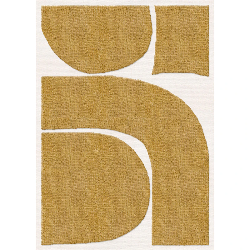 Gotland Rauk Ullteppe Sunflower Yellow, 180x270 cm