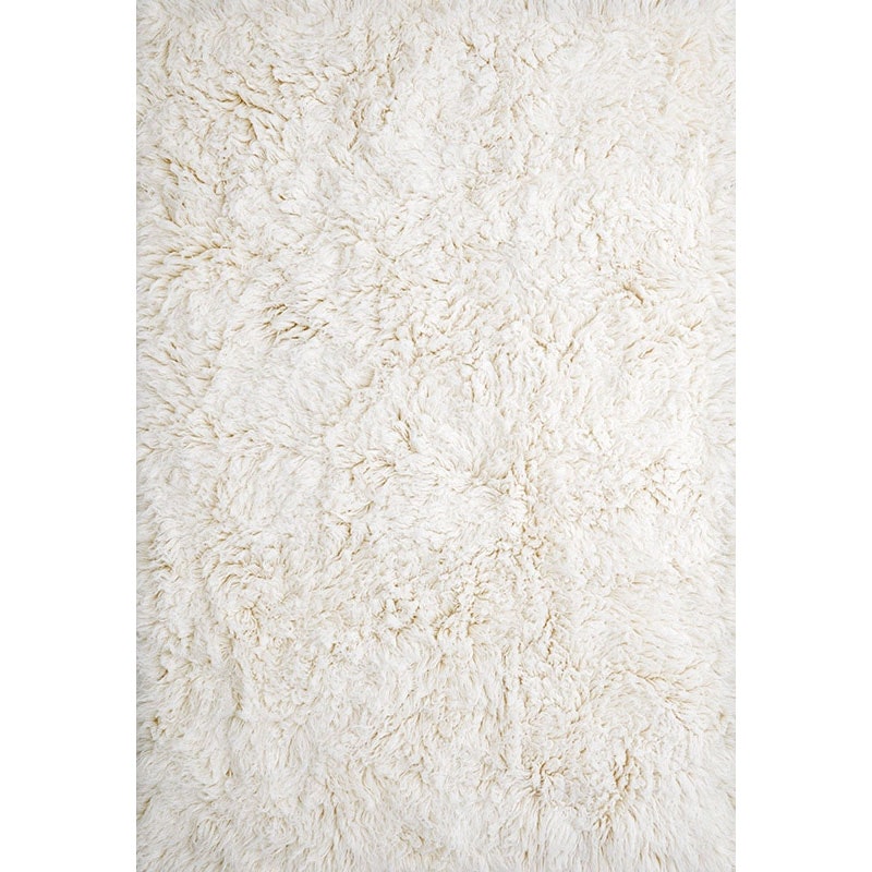 Shaggy Luggteppe 300X400 cm, Benhvit