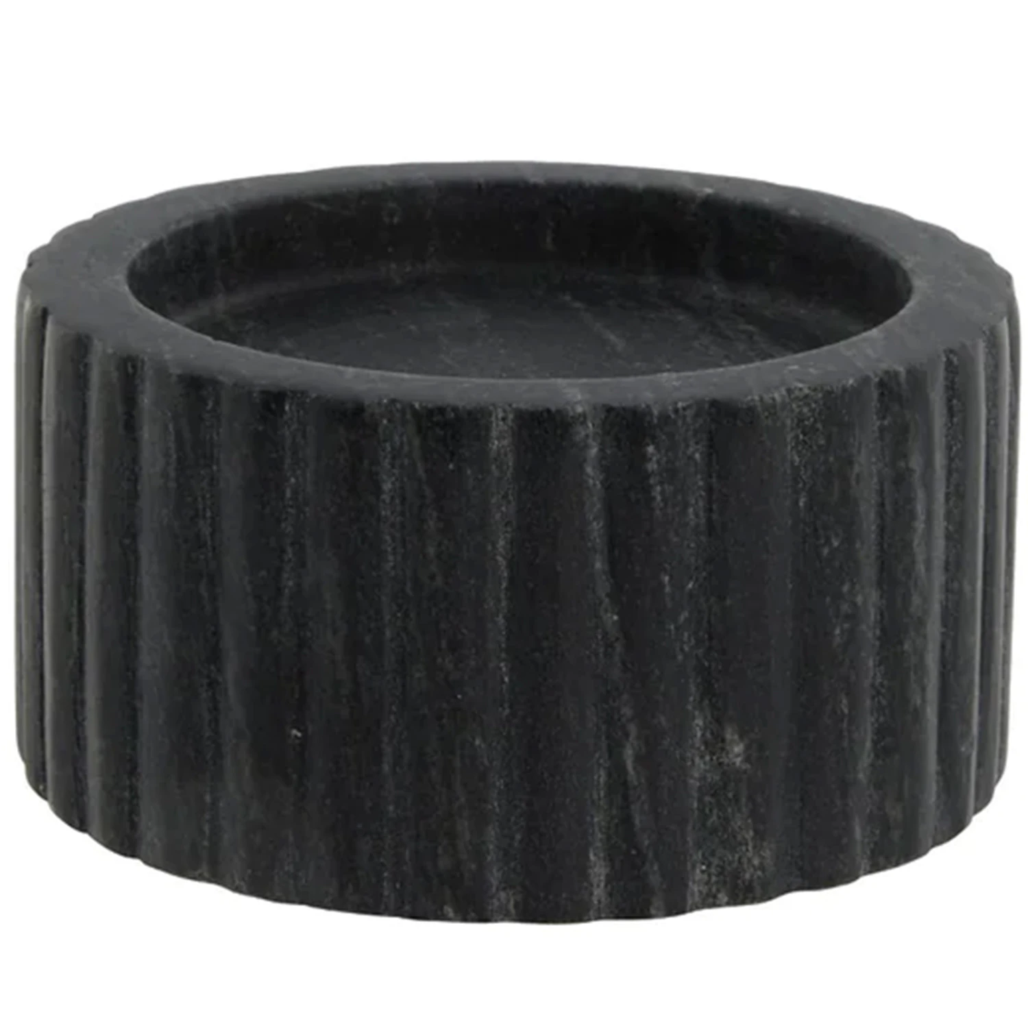 Lene Bjerre Eliana Lysestake   5 Cm -  Lysestaker Marmor Sort - A00024908