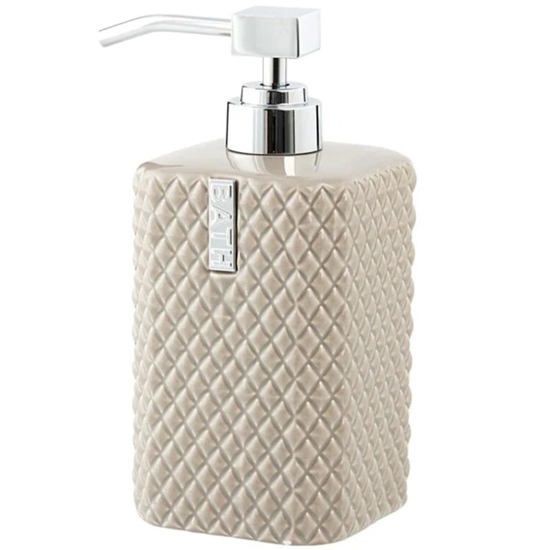 Marion Såpedispenser Beige/Silver
