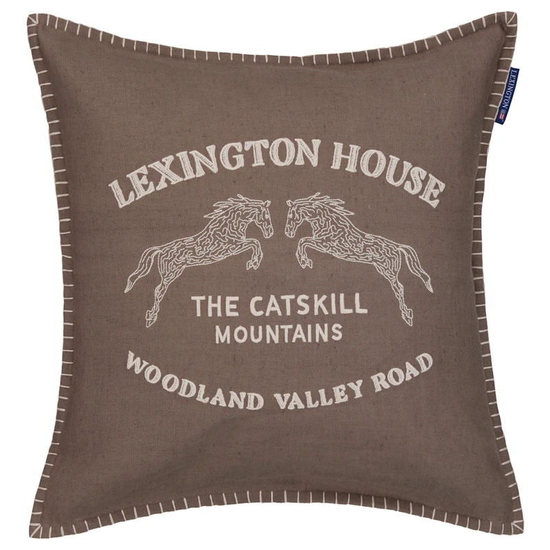 Catskills Logo Putetrekk 50x50 cm, Brun