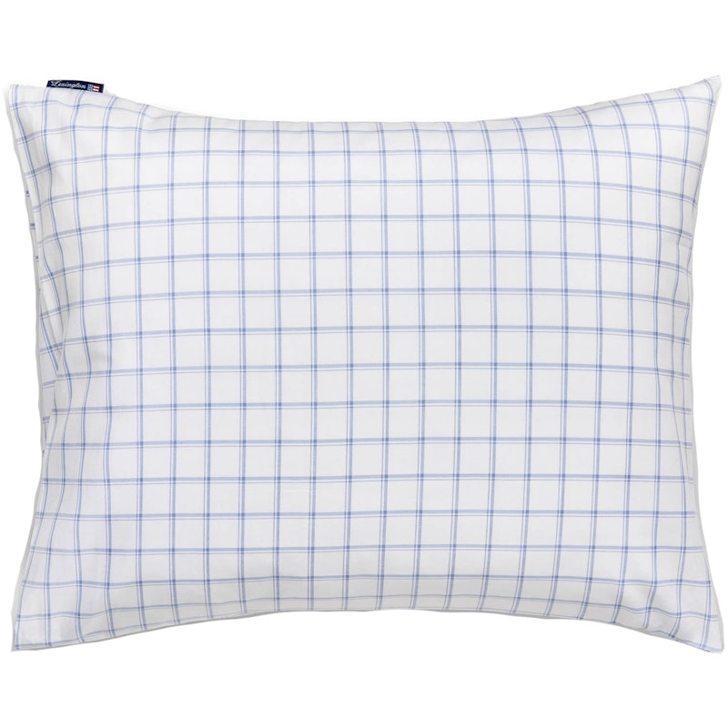 Check Lyocell Oxford Putevar 50x60 cm, Hvit/Blå