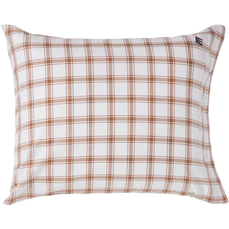 Checked Putevar 50x60 cm, Hvit / Fudge