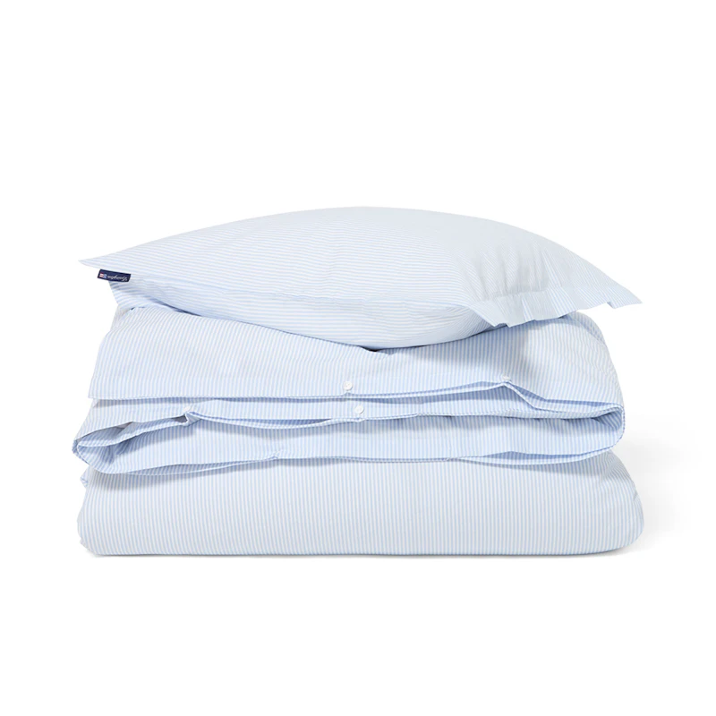 Dynetrekksett 220x220 cm, Blå / Hvit