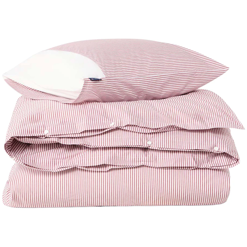 Striped Sengesett 150x210 + 50x60 cm, Fiken / Hvit