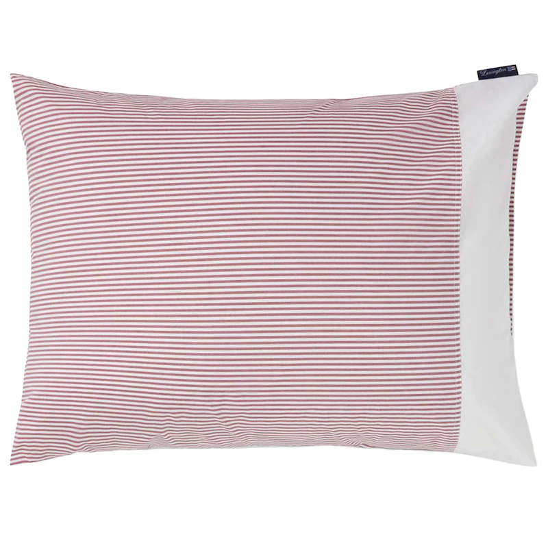 Striped Putevar 50x60 cm, Fiken / Hvit