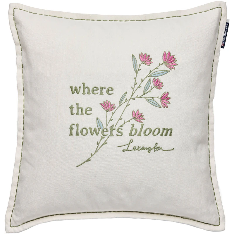 Flowers Bloom Putetrekk 50x50 cm