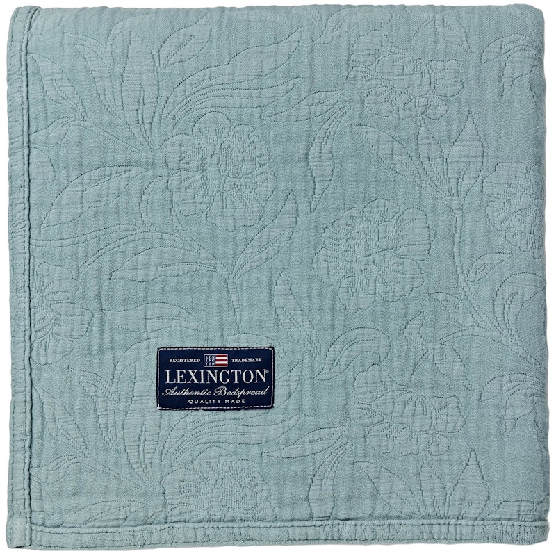 Flowers Jacquard Sengeteppe 260x240 cm, Eucalytus