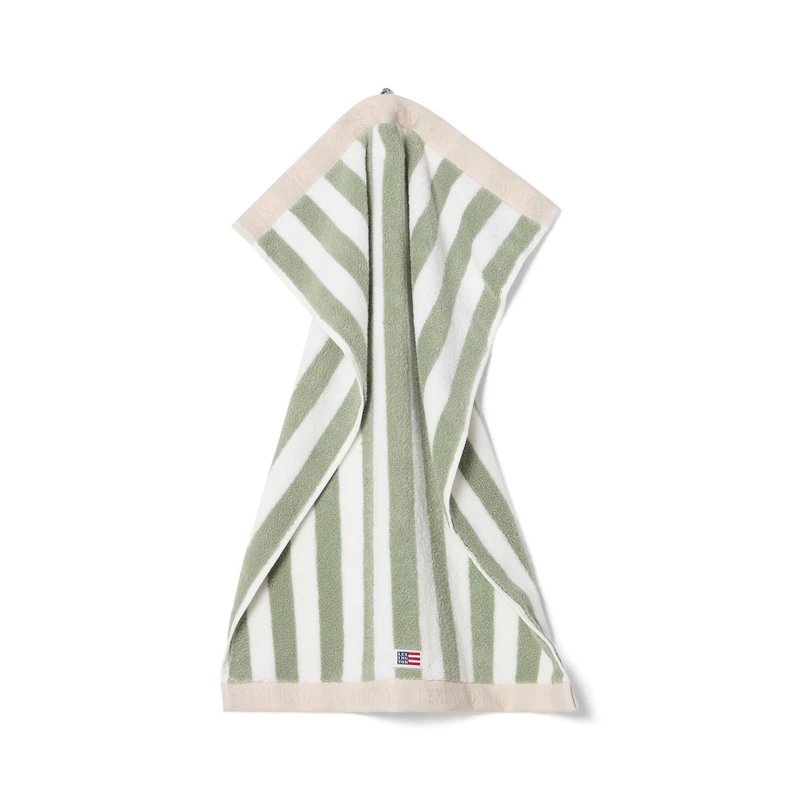 Håndkle 30x50 cm, Grønn / Hvit / Moonbeam