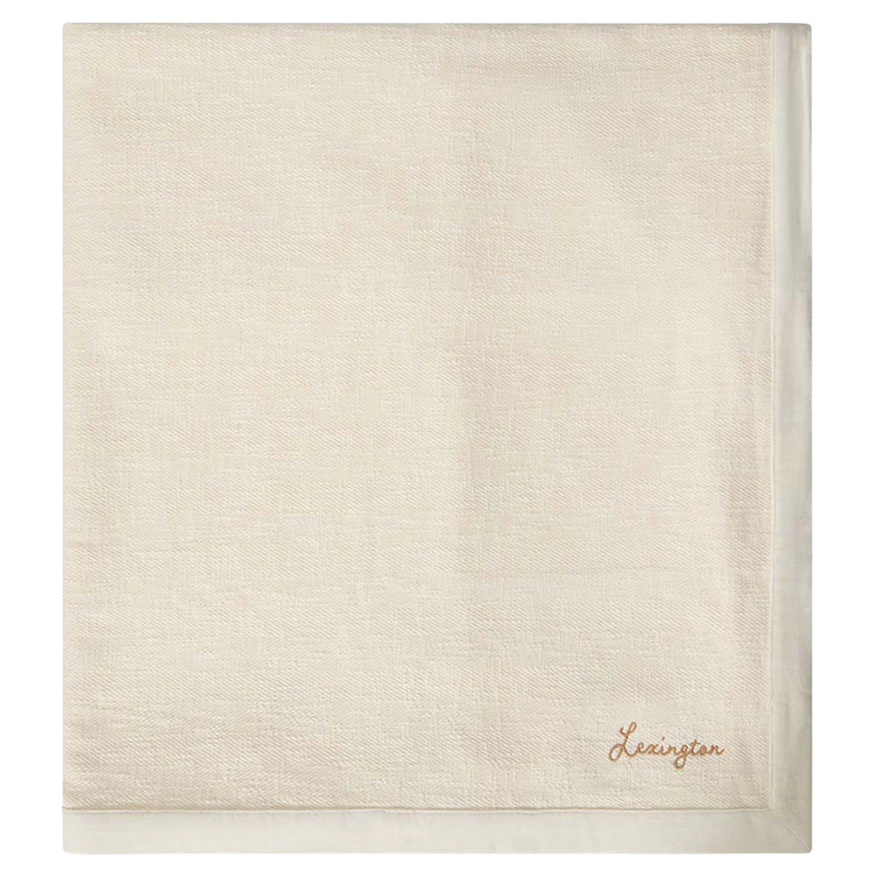 Herringbone Sengeteppe 160x240 cm, Lys Beige