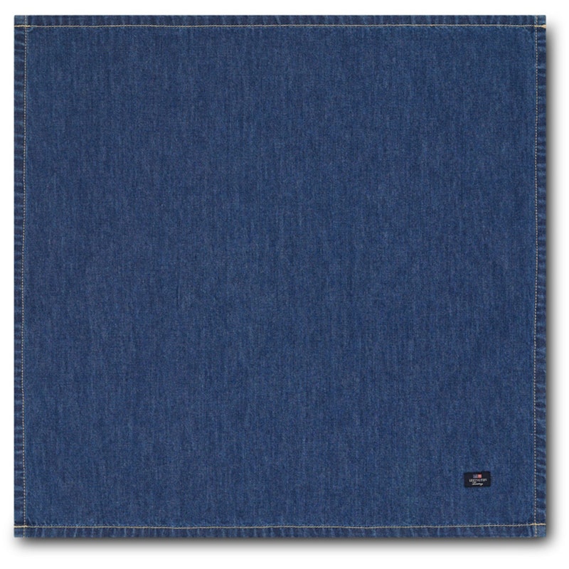 Icons Cotton Twill Denim Serviett, 50x50 cm