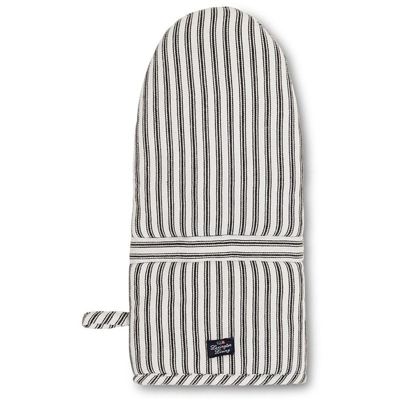 Icons Herringbone Striped Grytevott, Svart