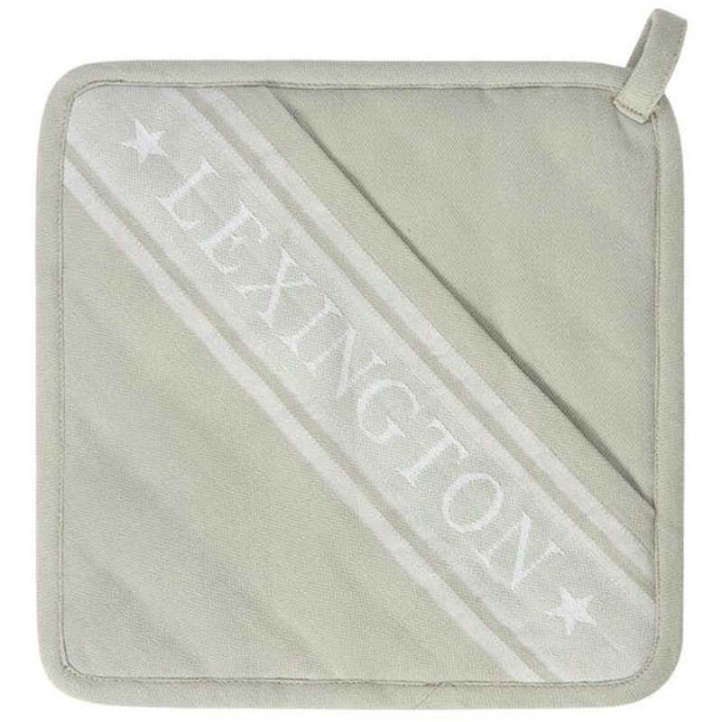 Icons Organic Cotton Jacquard Star Gryteklut, Hvit / Sage Green