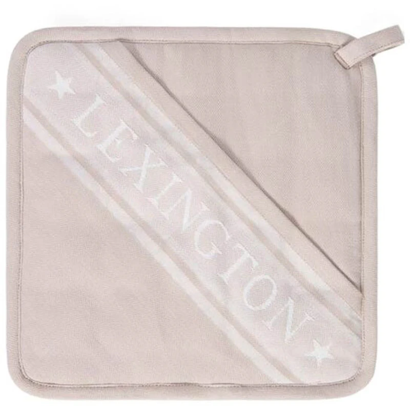 Icons Organic Cotton Jacquard Star Gryteklut, Hvit / Beige