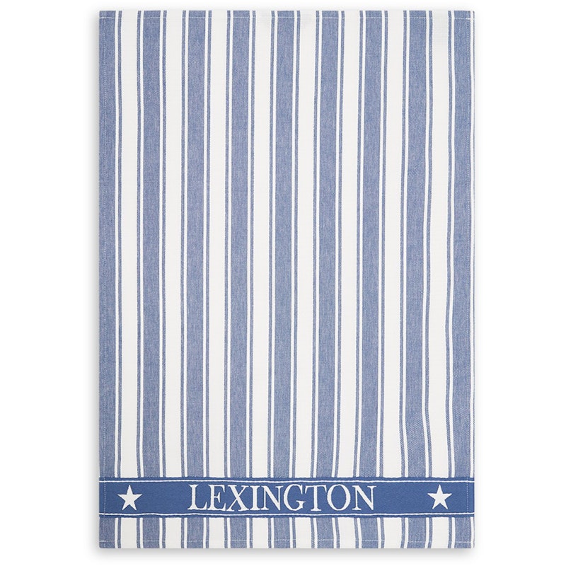 Icons Twill Waffle Striped Kjøkkenhåndkle, Blå