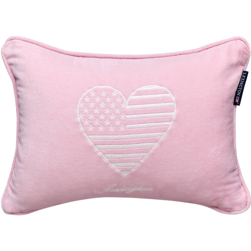 Kids Organic Cotton Velvet Putetrekk 30x40 cm, Rosa