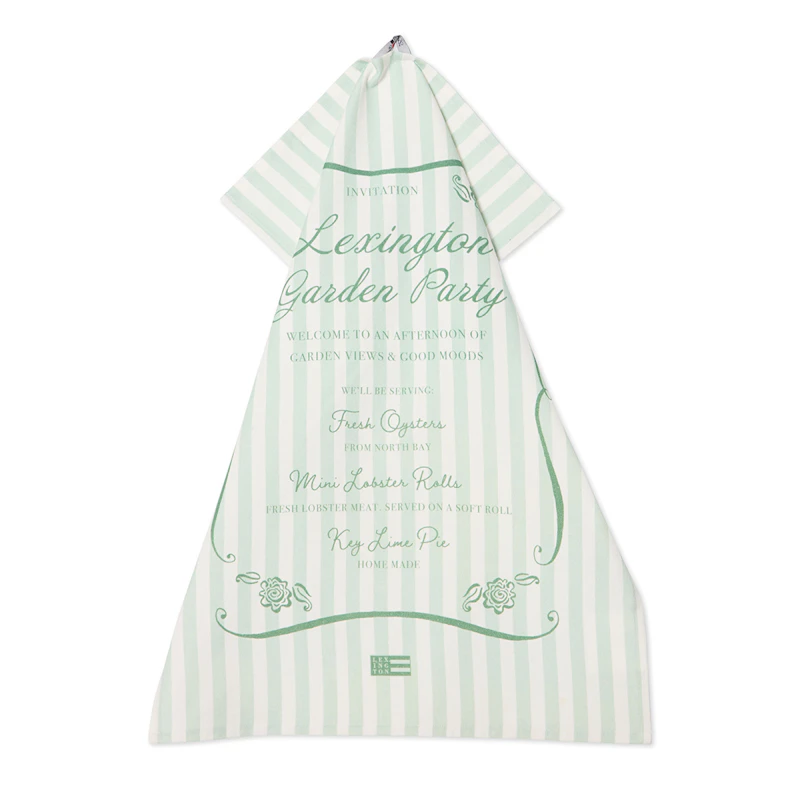 Kjøkkenhåndkle 50x70 cm, Grønn / Hvit