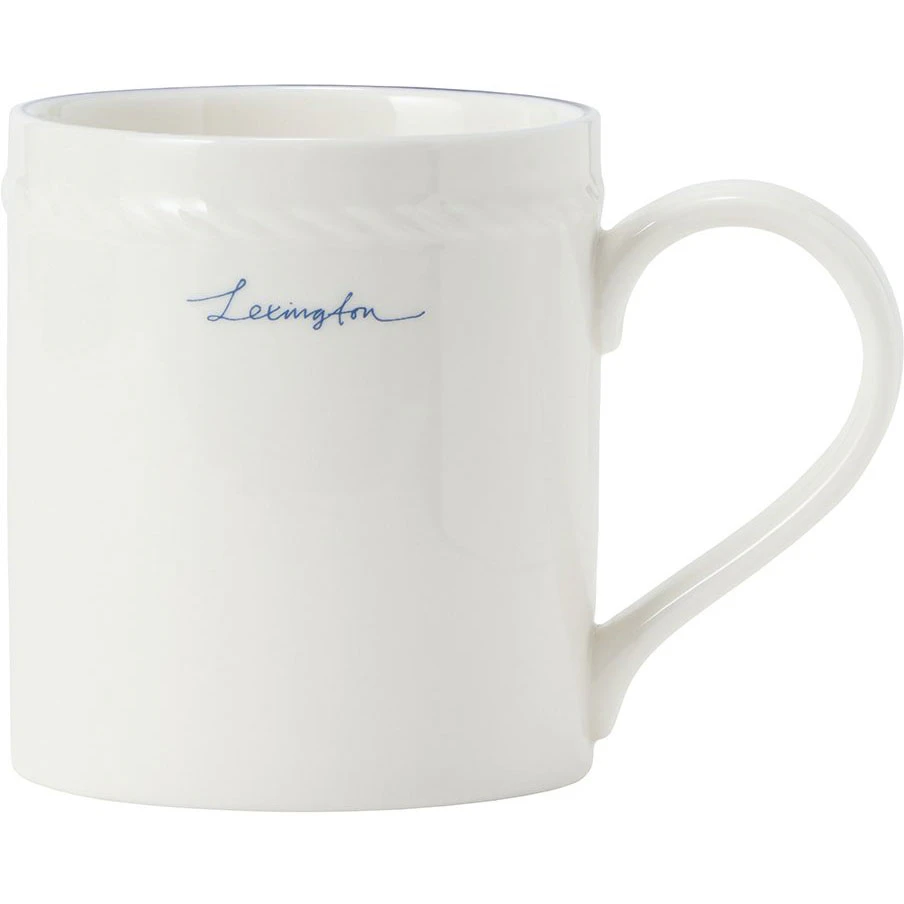 Lexington  Porcelain Krus 8 Cm  / M&oslash;rkebl&aring; -  Kaffekopper Porselen Hvit - 10008110-1730-ONE