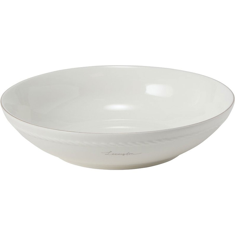Lexington Porcelain Medium Skål 22 cm, Hvit / Beige