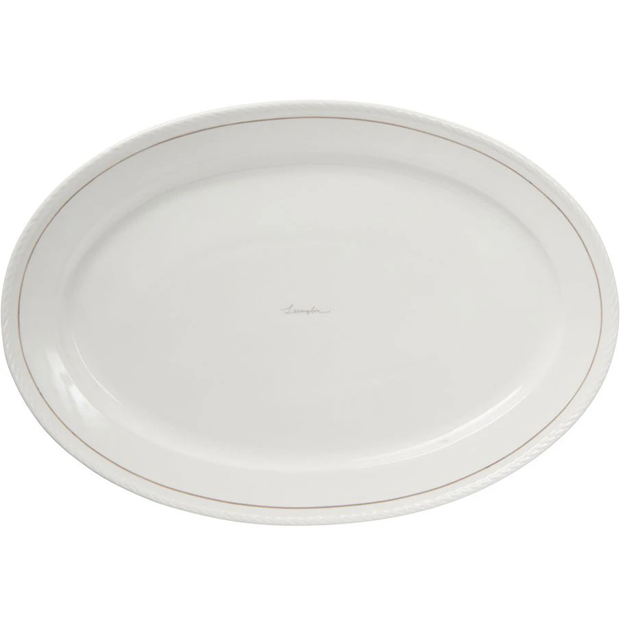 Lexington Porcelain Serveringsfat Oval / Beige - Serveringsfat Porselen Hvit - 10008116-1620-ONE