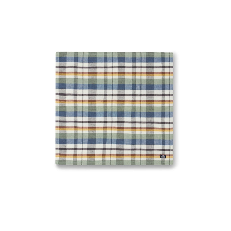 Multi Checked Cotton/Linen Serviett 50x50 cm