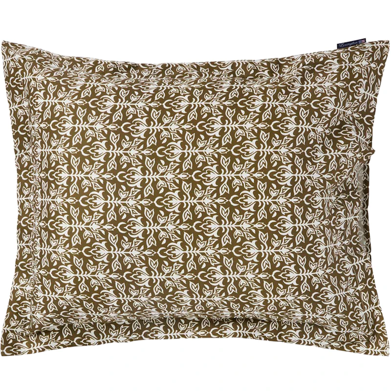 Ornament Putevar 50x60 cm, Oliven / Hvit