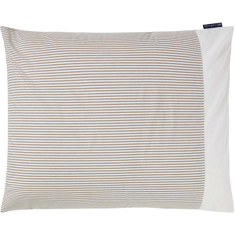 Striped Putevar 50x60 cm, Oliven / Hvit