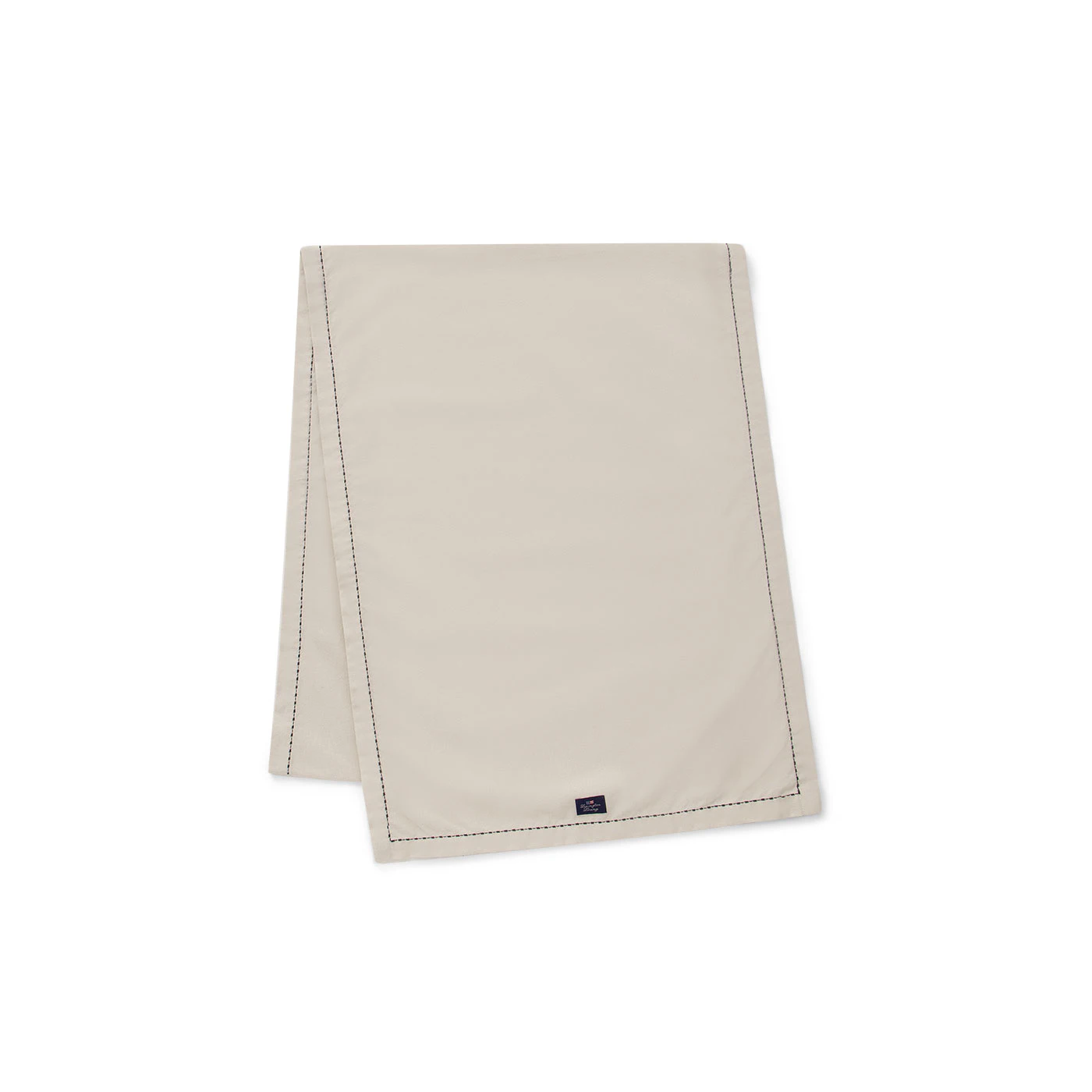 Organic Cotton Oxford løper stitches 50 x 250 cm Beige