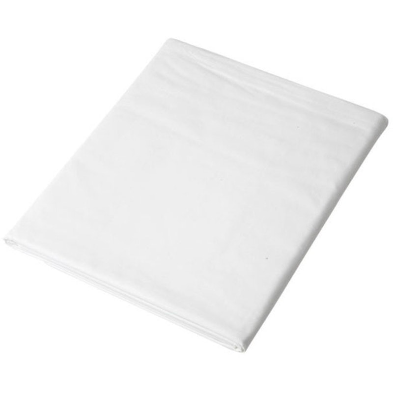 Pocket Cotton Percale Laken Hvit, 90x200 cm