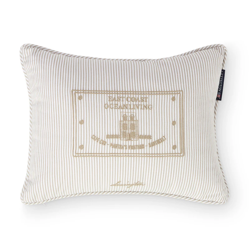 Putetrekk 30x40 cm, Hvit / Beige