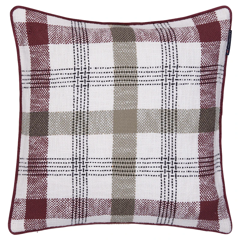 Putetrekk 50x50 cm, Stone/Vinrød