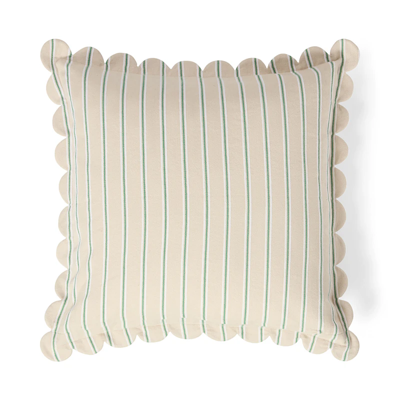 Putetrekk 50x50 cm, Beige / Blå / Hvit