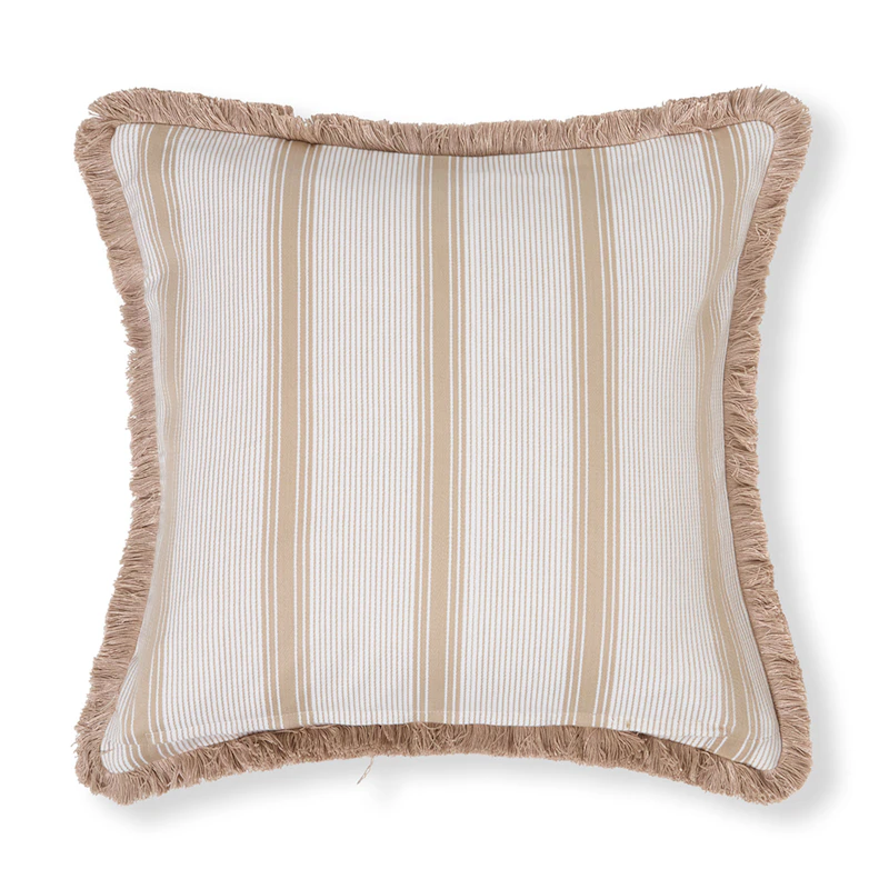 Putetrekk Stripete 50x50 cm, Beige