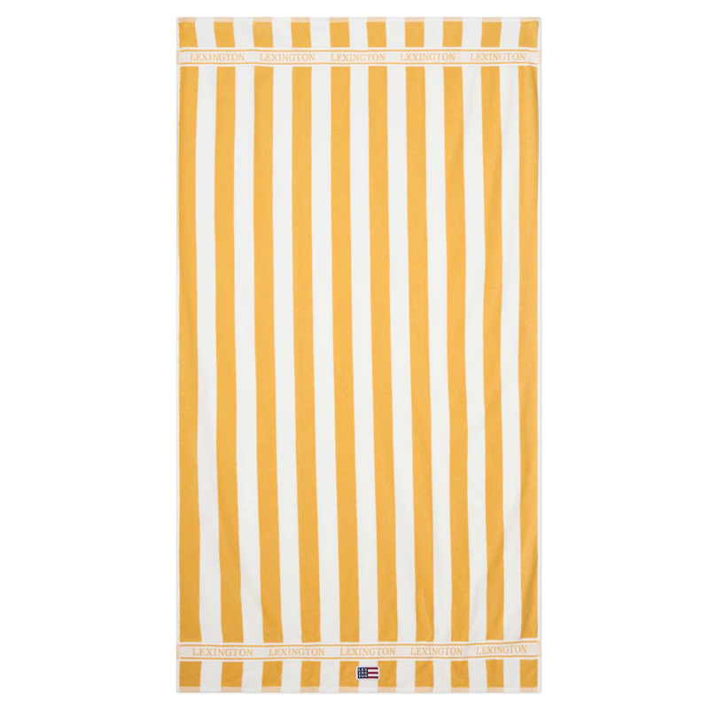 Strandhåndkle Stripete, Gul