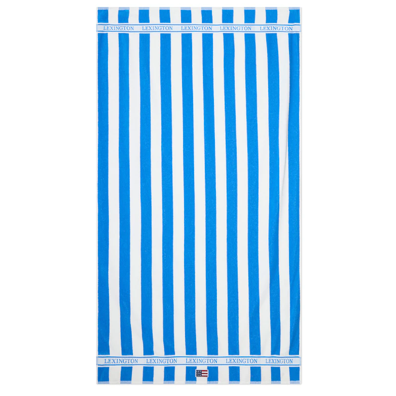 Strandhåndkle Stripete, Blå