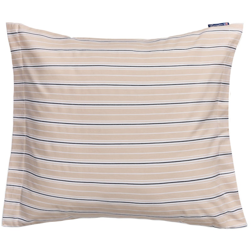 Striped Poplin Putevar 65x65 cm, Beige
