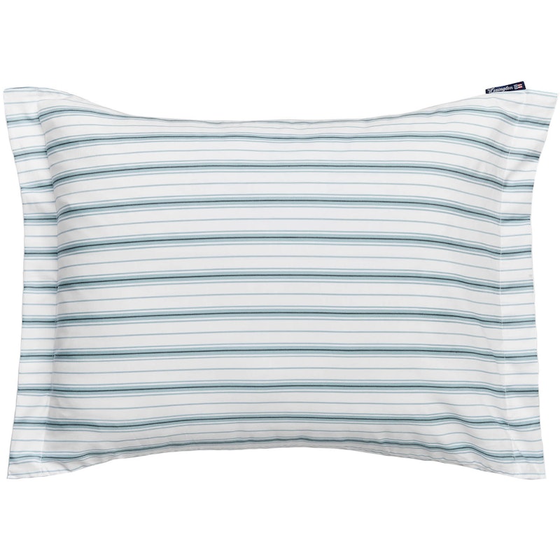 Striped Poplin Putevar 50x60 cm, Hvit/Eucalyptus