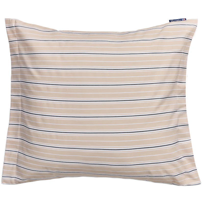 Striped Poplin Putevar 65x65 cm, Beige