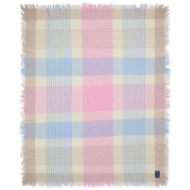 Teppe Rutete 130x170 cm, Rosa / Blå / Beige