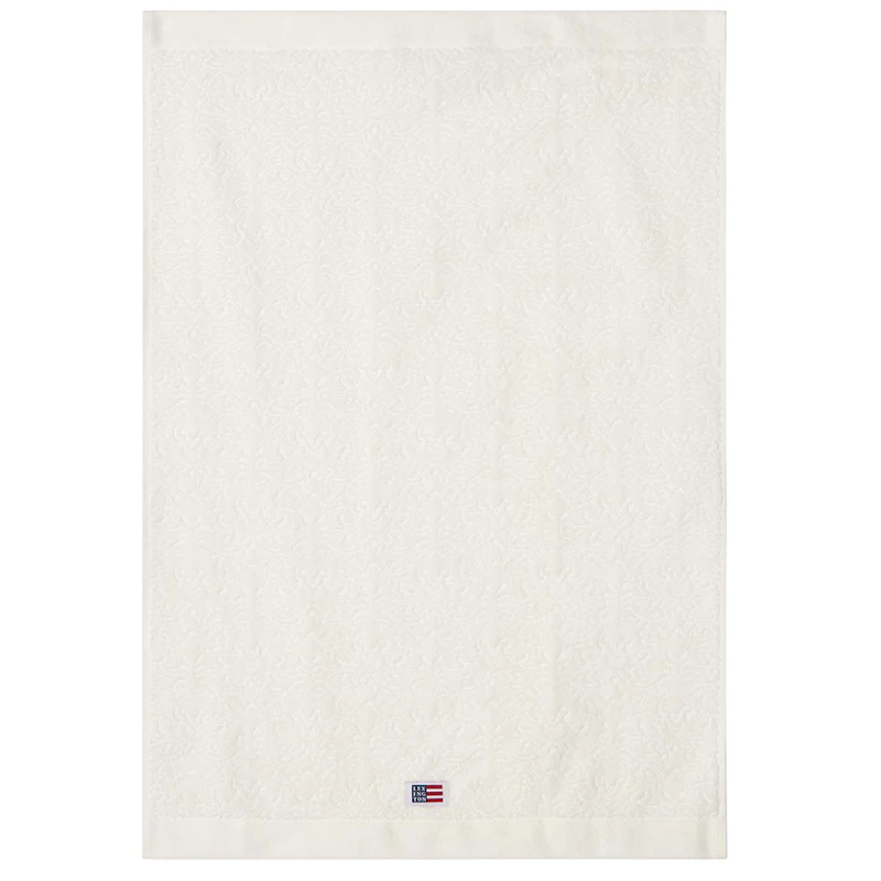 Jacquard Velourhåndkle 50x70 cm, Snøhvit